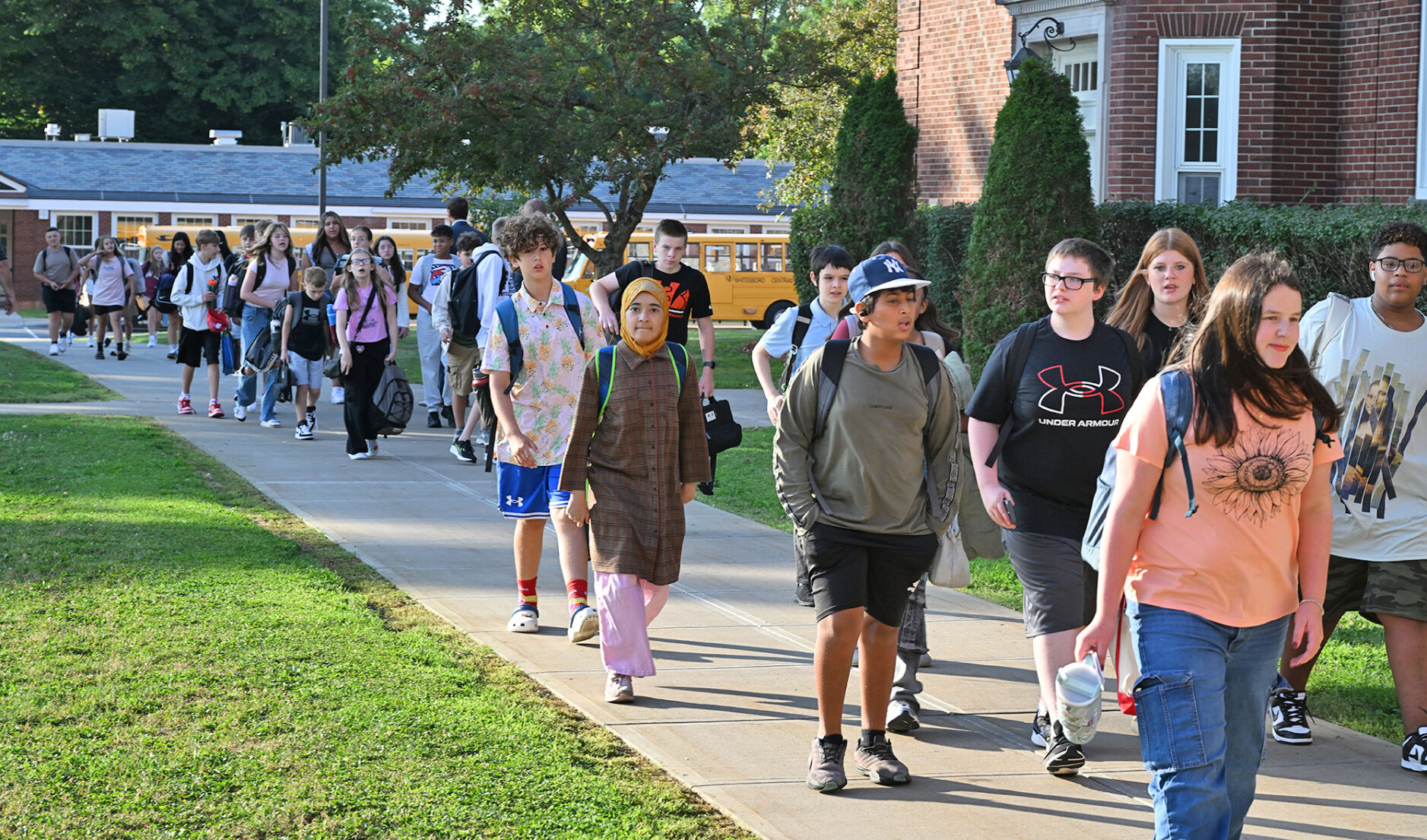 An exciting first day on Whitesboro Middle School Campus News