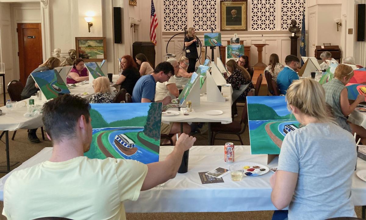 History center hosts Mother's Day Sip & Paint event in Utica Content