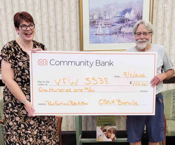 Community Bank Good Neighbor Day donations Boonville Herald