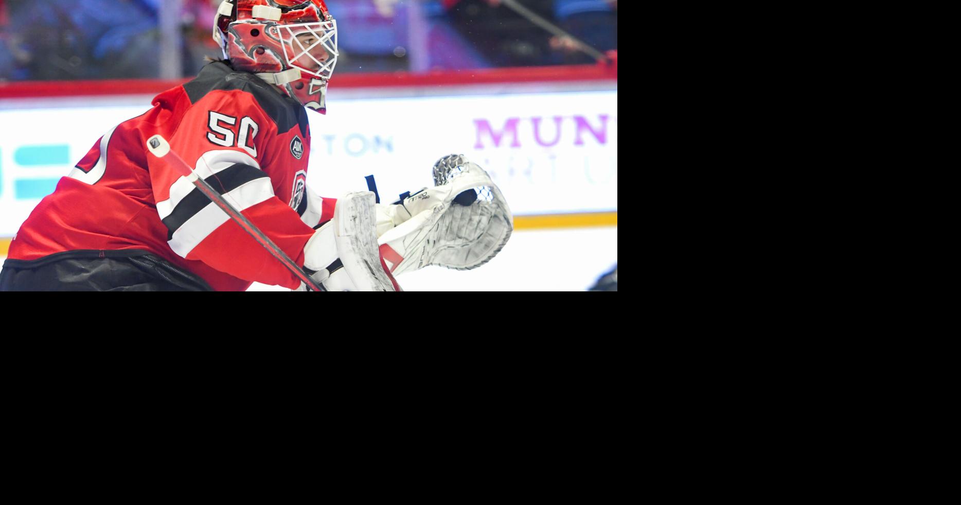 Nico Daws becomes Utica's wins leader as Comets rally for shootout win in Laval