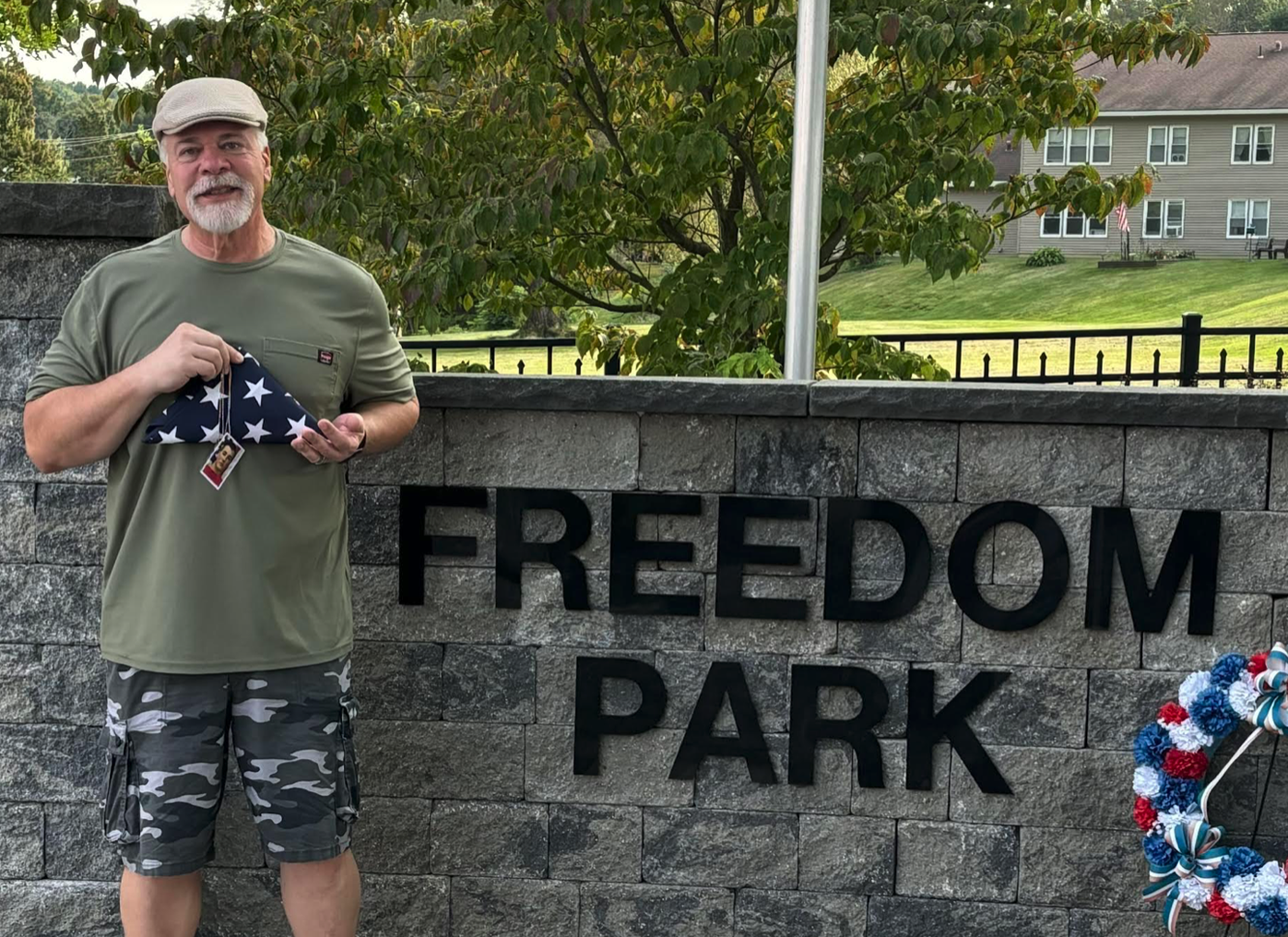 Camden park helps flag make it way back to late soldier's father Navy