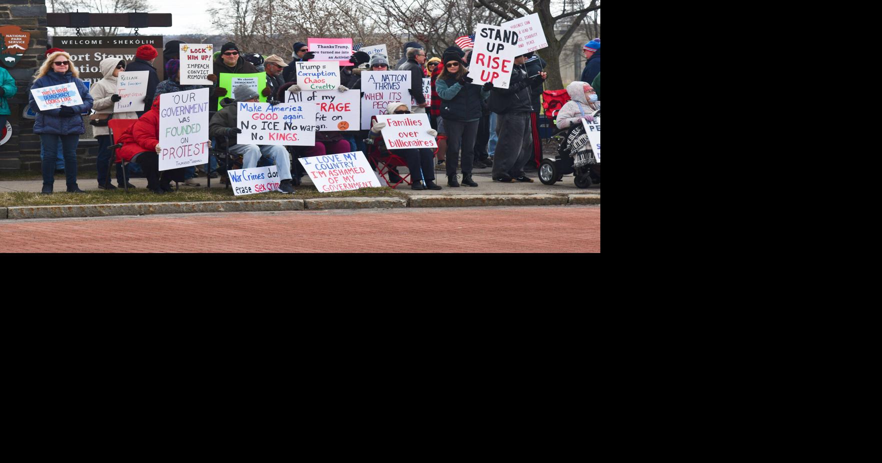 Hundreds rally across Mohawk Valley as “No Kings” protests return ...