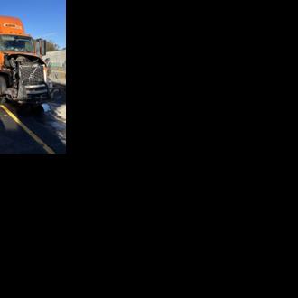 Two hospitalized after tractor trailer crashes into Thruway work zone in Marcy