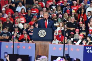 Donald Trump Holds Rally in Syracuse Ahead of Midterm Elections