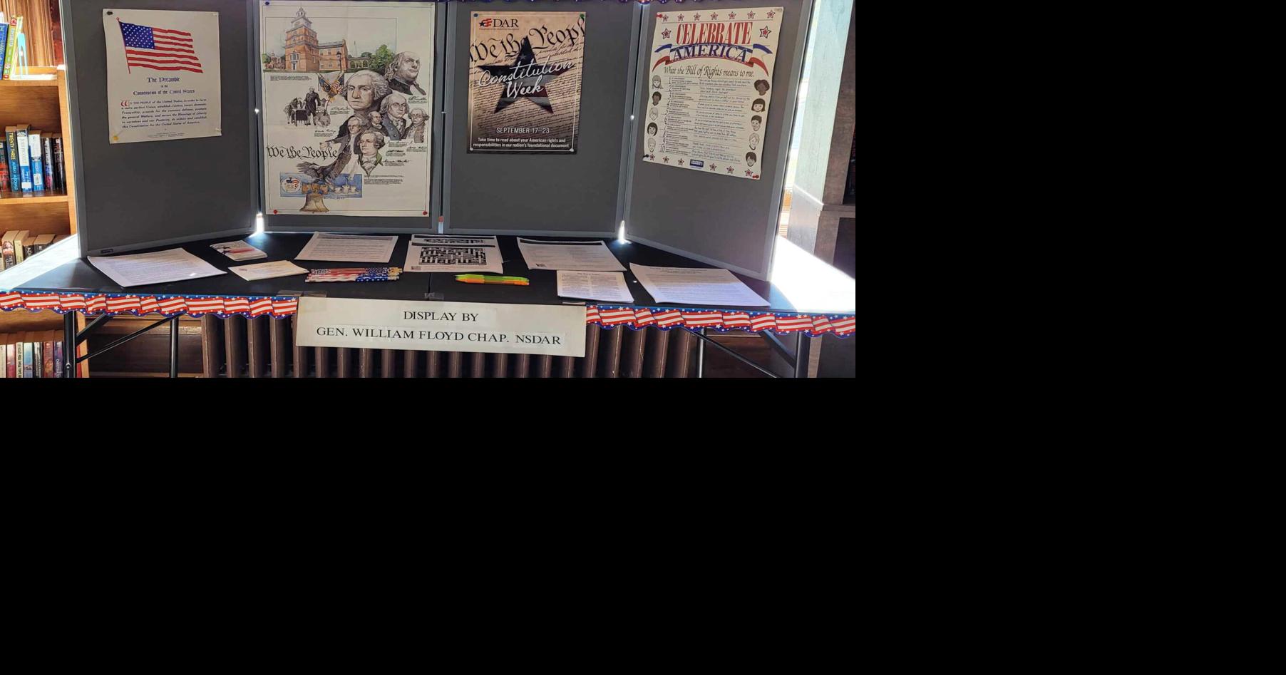 General William Floyd DAR Constitution Week display Museums