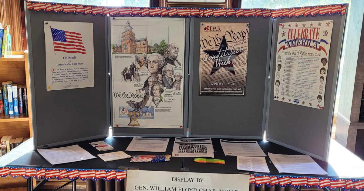 General William Floyd DAR Constitution Week display | Museums ...