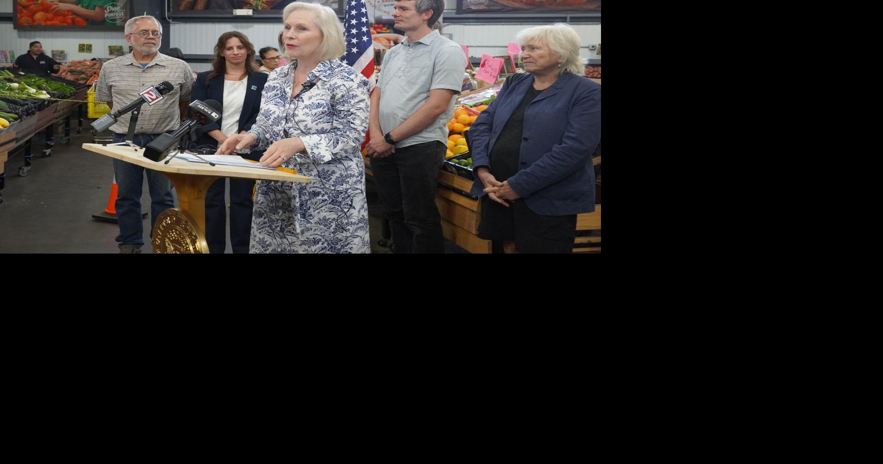 Gillibrand visits Utica to speak out about rising grocery costs