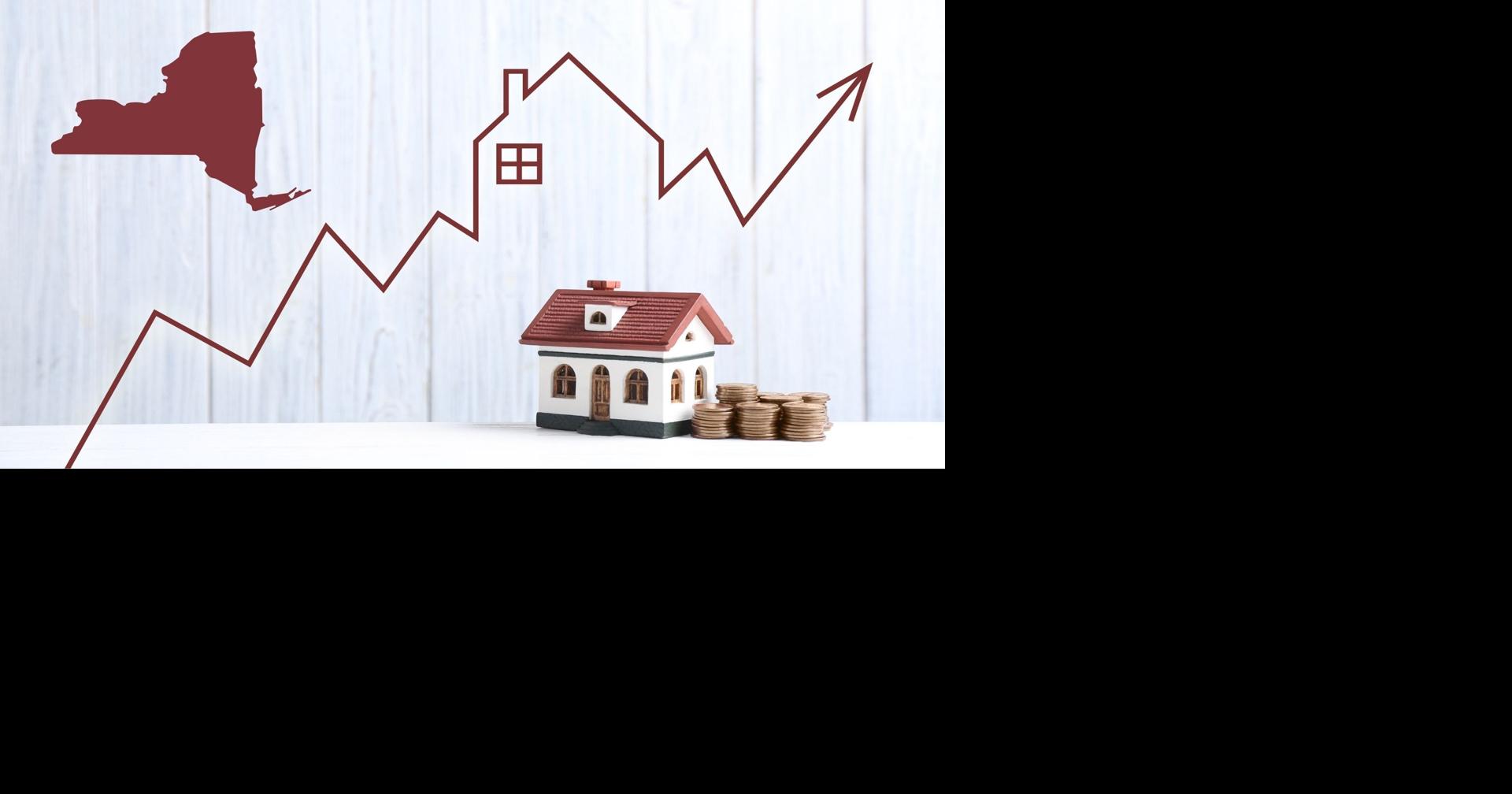 Homes in NY state cost $225k more now than 10 years ago (Report)?