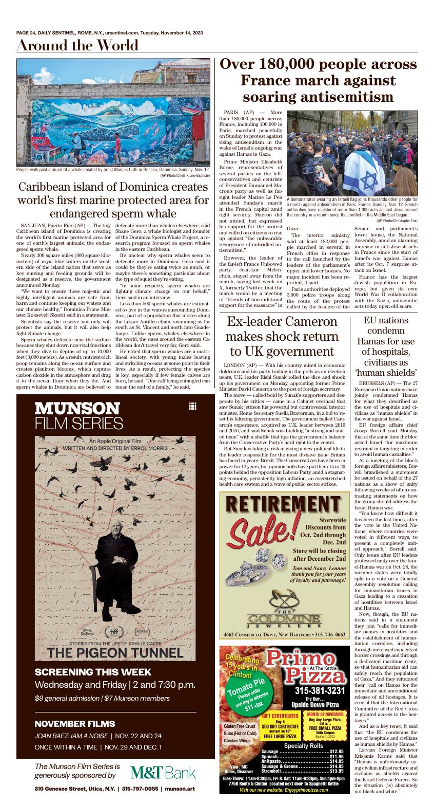 Page A24 | e-Edition | romesentinel.com