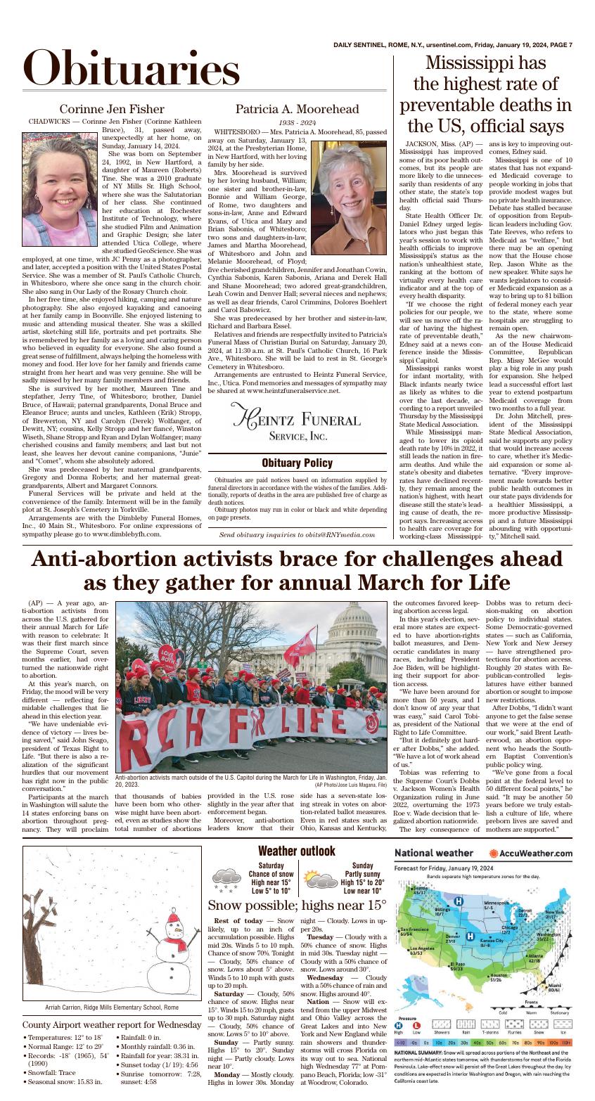 Page A7 | E-Edition | Romesentinel.com