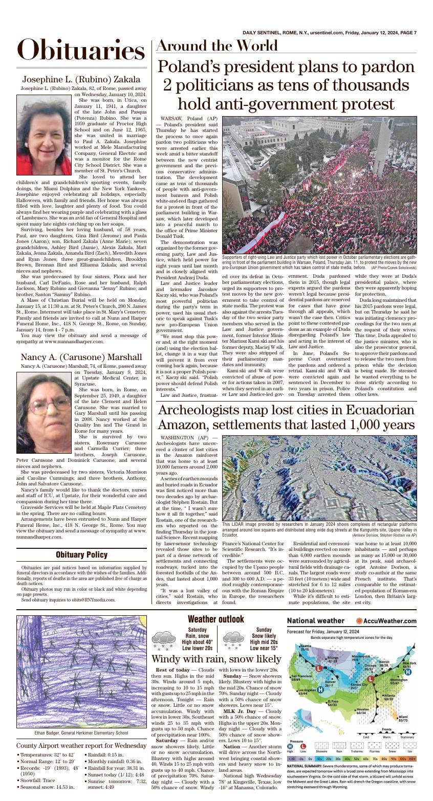 Page A7 | e-Edition | romesentinel.com