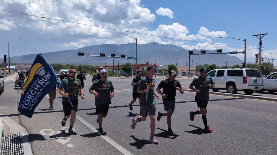 Dozens participate as Special Olympics Torch Run heads through Sandoval County News