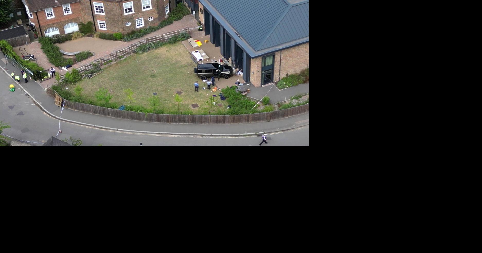 Driver who drove into a tea party outside a London school charged over death of 2 girls