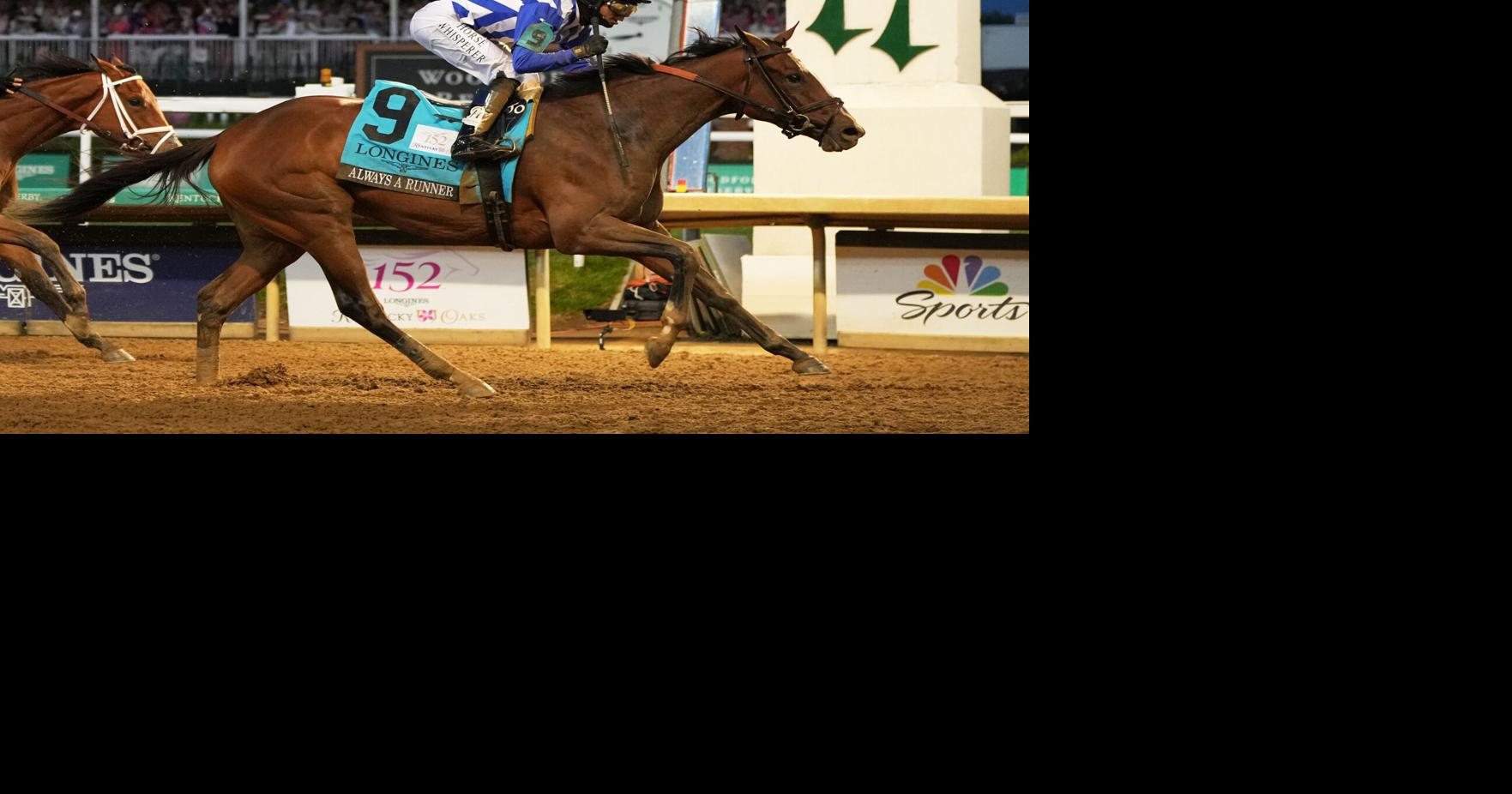 Always a Runner wins the 152nd Kentucky Oaks, the first to run under the lights in prime time