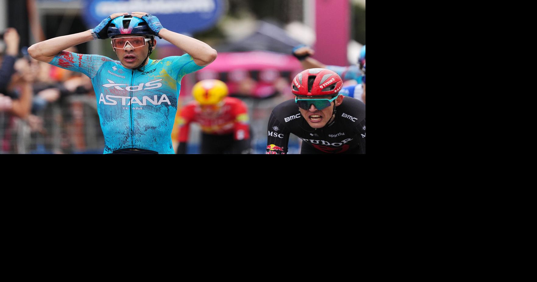 Uruguay's Guillermo Silva wins crash-marred stage 2 of Giro and claims overall lead