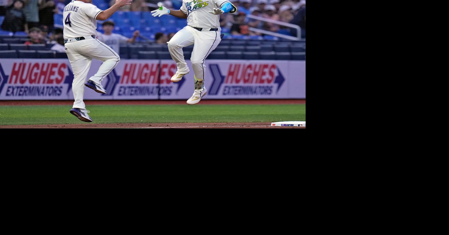 Diaz and Caminero homers, McClanahan's 6 strong innings carry Rays past Giants 3-0