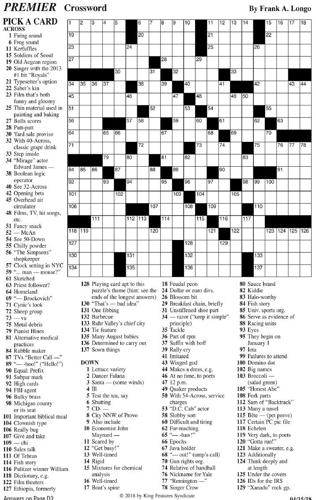 PREMIER CROSSWORD | Puzzles | rutlandherald.com
