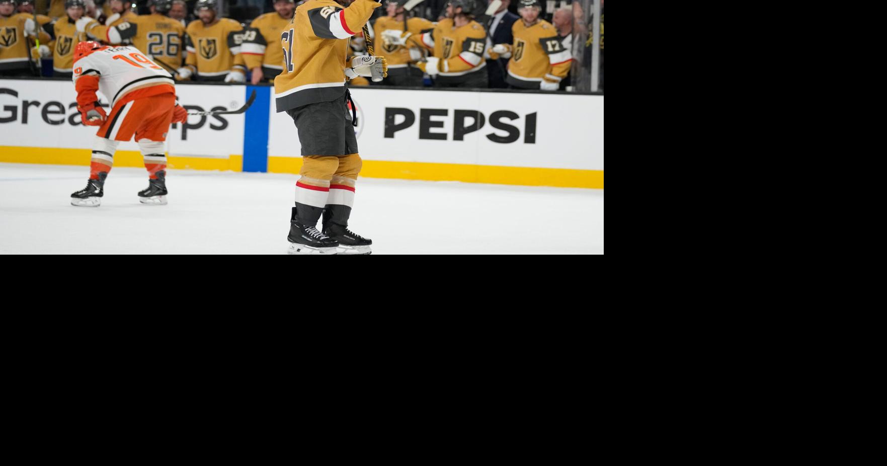 Barbashev scores late on disputed goal as the Golden Knights beat the Ducks 3-1 in Game 1