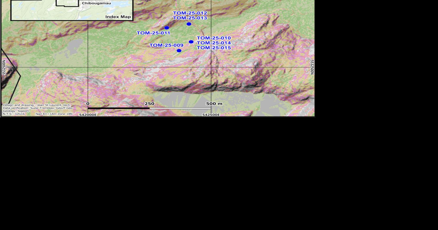 TomaGold recoupe 6,68 % ÉqZn (1,57 g/t ÉqAu) sur 48,05 mètres, incluant 39,03 % ÉqZn (9,15 g/t ÉqAu) sur 2,90 mètres à Mine Berrigan, et identifie une empreinte hydrothermale majeure