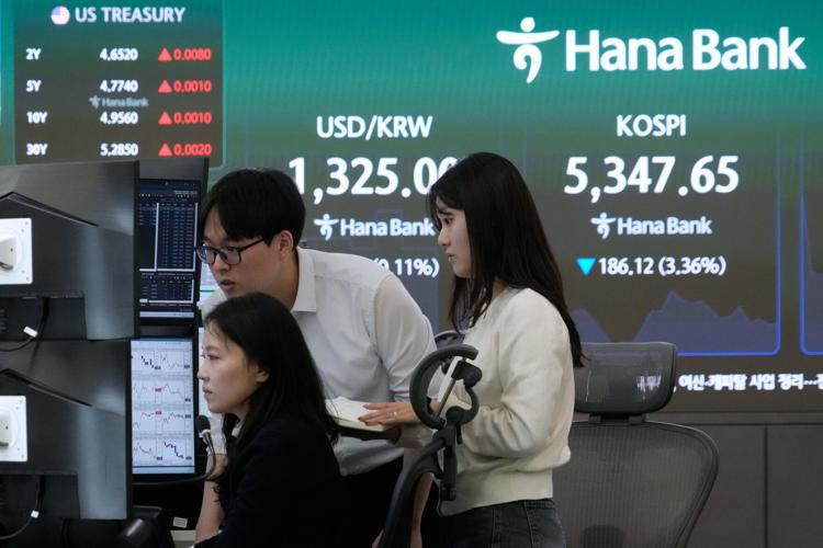 World shares are mixed after Wall Street's AI-related losses, while oil ...
