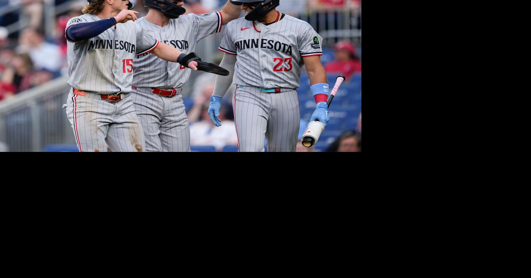 Buxton hits 3-run HR, Bradley has 8 strikeouts to help Twins beat Nationals 10-3