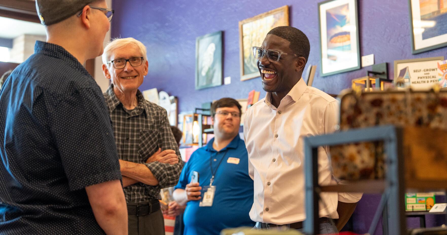 The Latest : Democratic socialist is neck and neck with moderate in Wisconsin governor primary