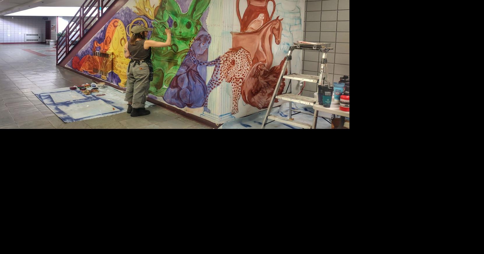Rutland High School students unveil new collaborative mural