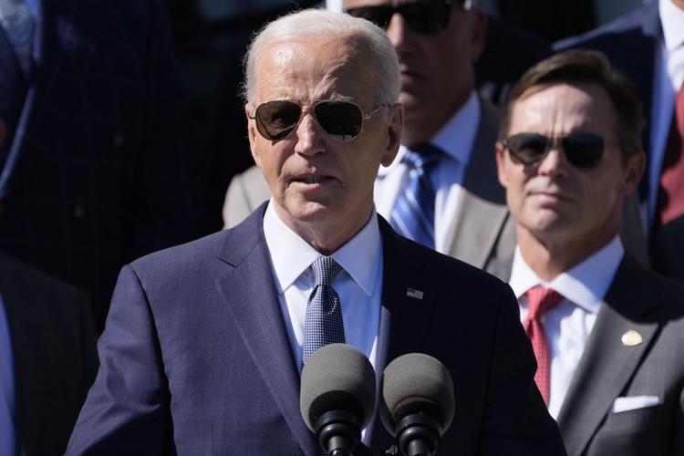 Biden breaks unofficial rule about headwear while hosting the Super ...