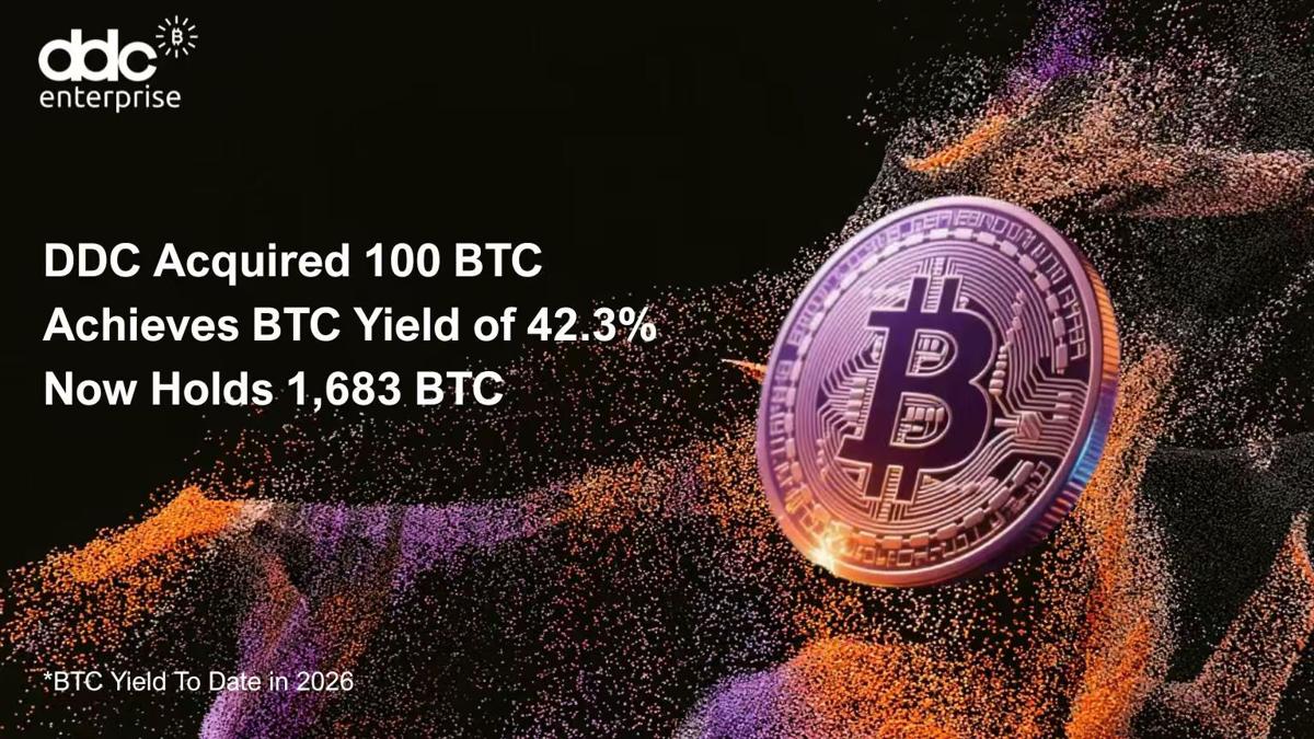 DDC Strengthens Bitcoin Treasury with Additional 100 BTC | Business |  rutlandherald.com