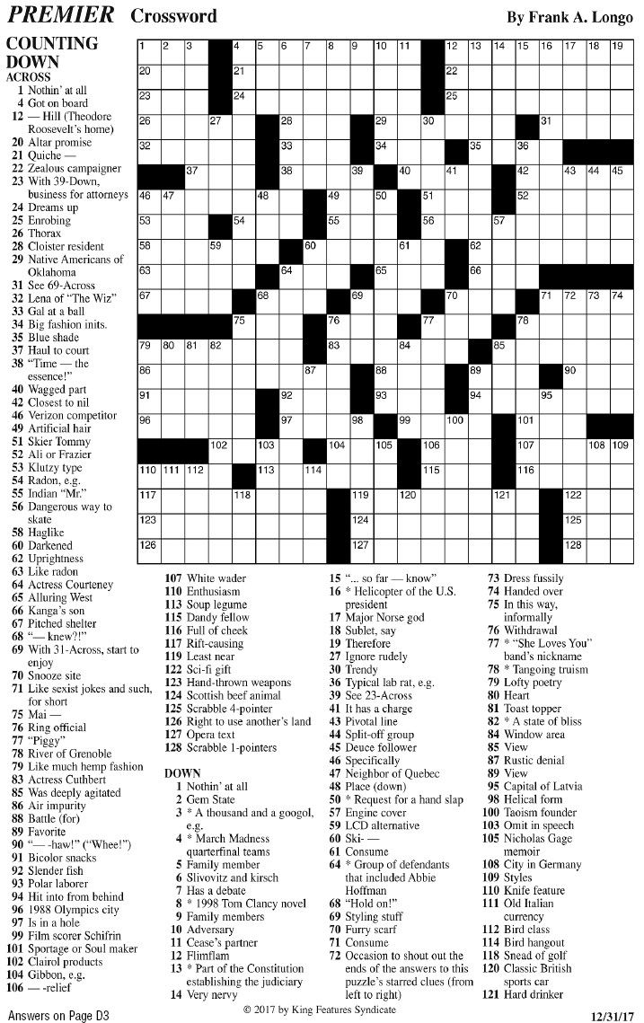 Premier crossword deals