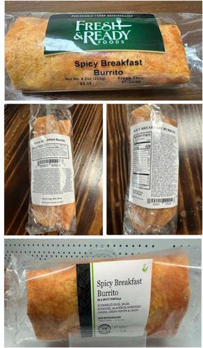 Fresh & Ready Foods LLC Recalls Spicy Breakfast Burrito Due to Undeclared Soy | Business | rutlandherald.com