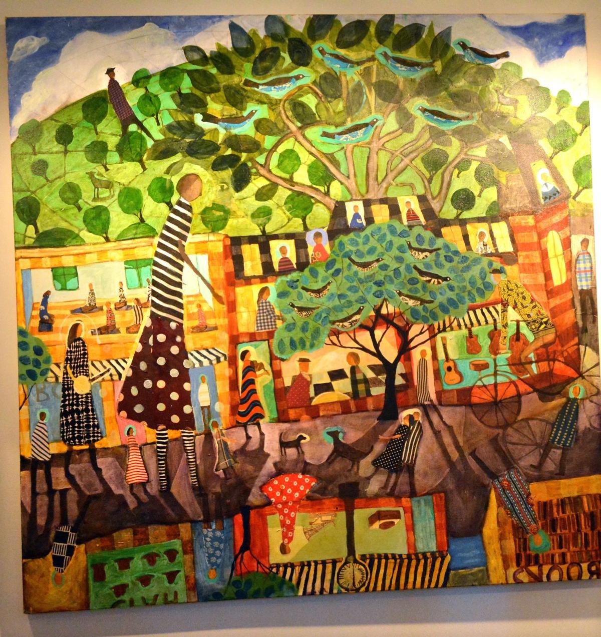 Visual Art Review Donald Saaf Modern Day Folk Artist