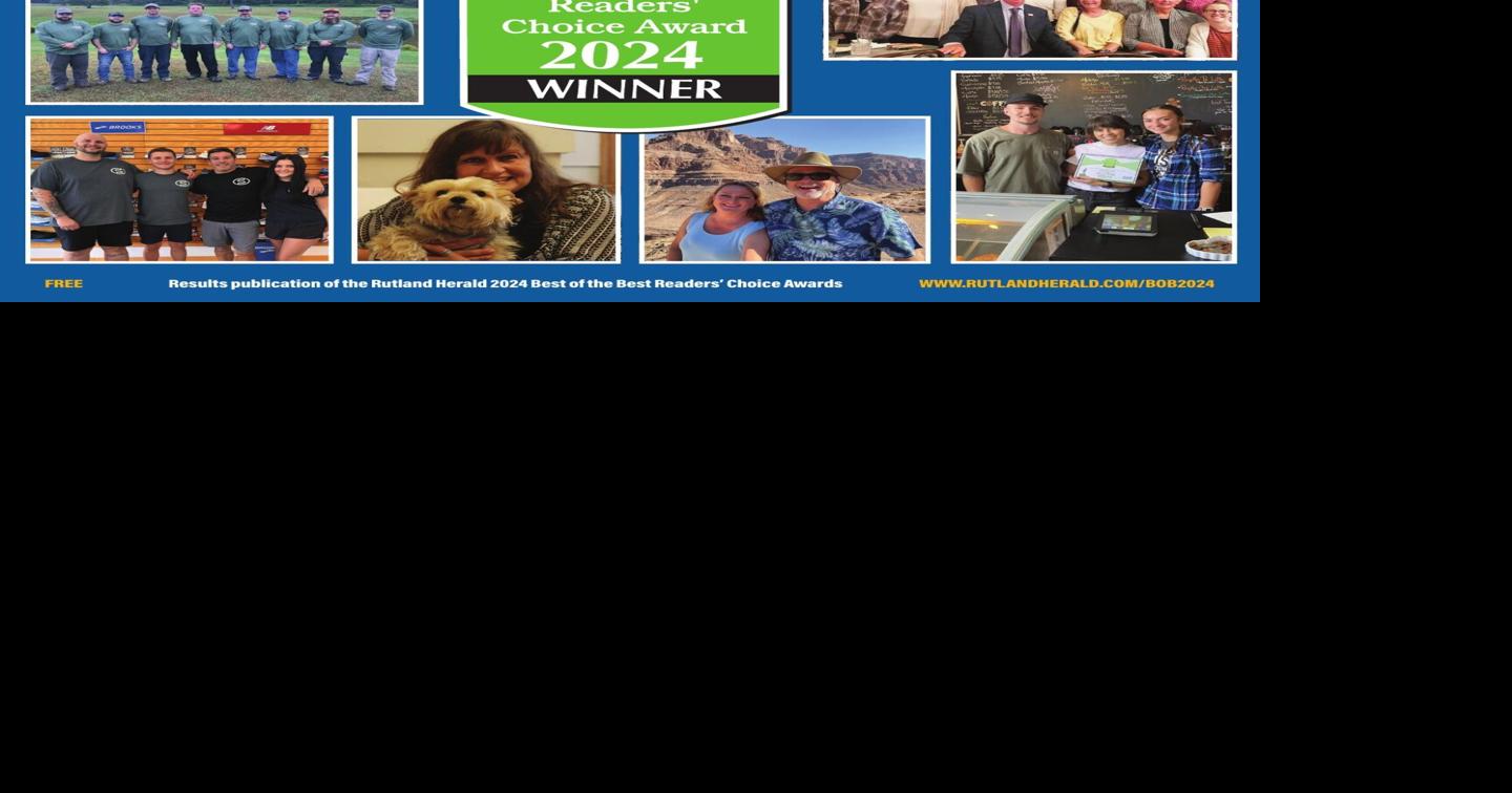 2024 Rutland Herald Best of the Best Readers' Choice Award Results