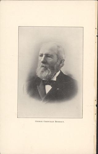 Glimpses of Vermont's Past: George G. Benedict | Glimpses of Vermont's ...