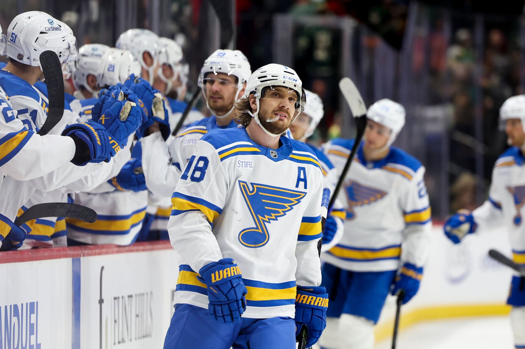 Blues are in a time of transition on and off the ice, contending with ...