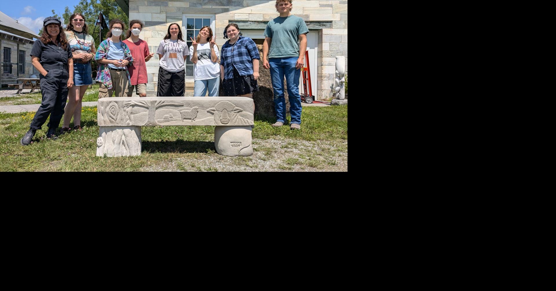 The Stone Bench Project: Vermont teen sculptors build for tomorrow