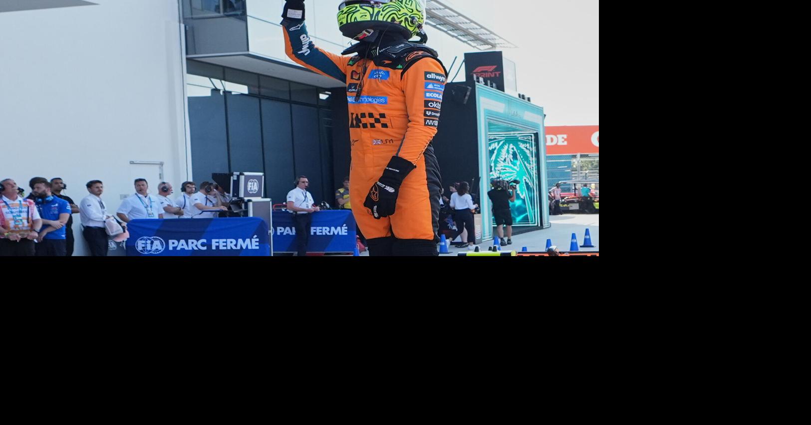 Lando Norris wins pole for the Miami Grand Prix sprint race