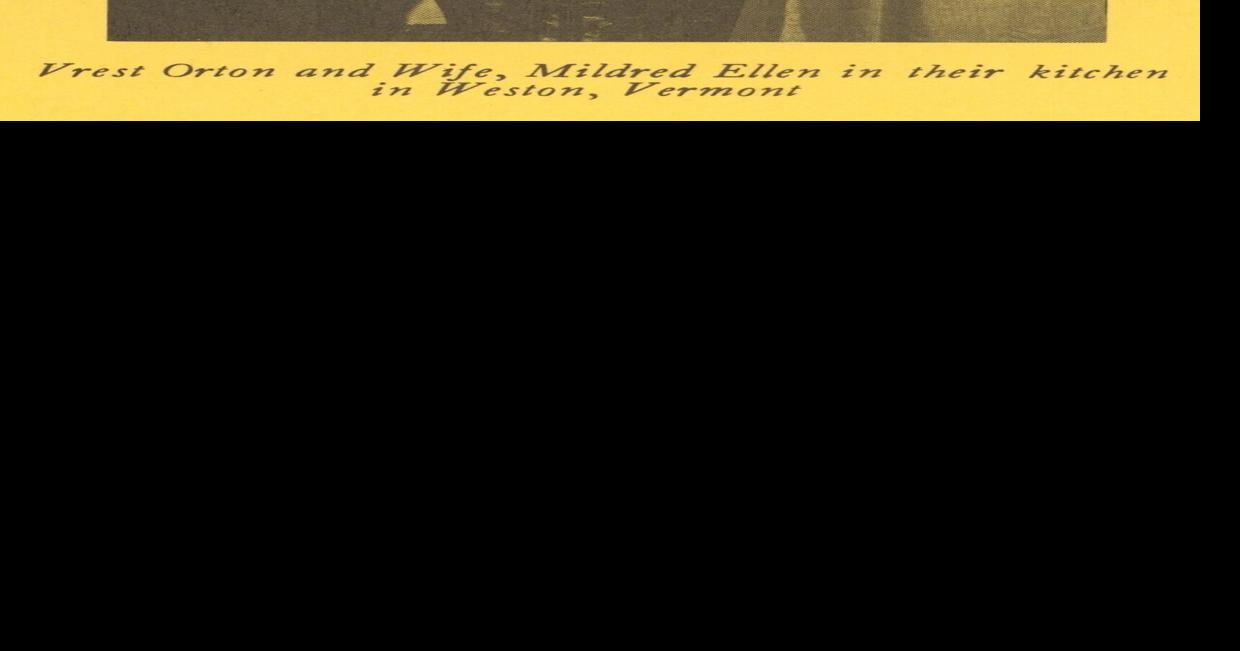 Glimpses of Vermont's Past: Vrest & Mildred Orton