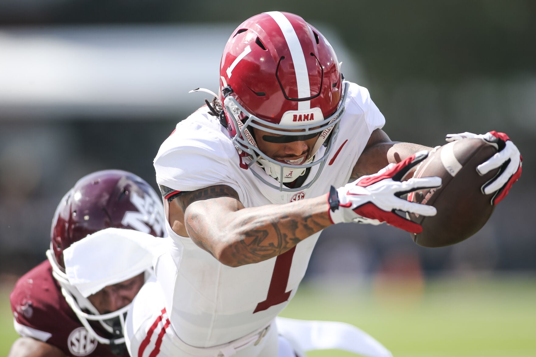 Alabama star WR Ryan Coleman-Williams returns to game despite an ...