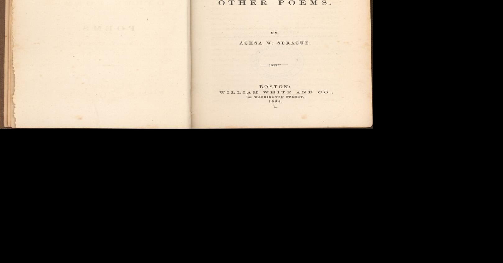 Glimpses of Vermont's Past: Achsa W. Sprague