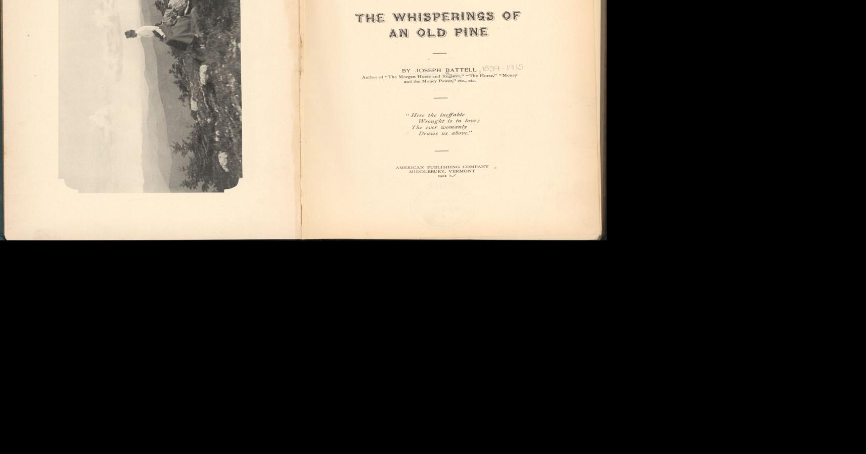 Glimpses of Vermont's Past: Joseph Battell