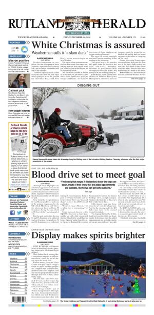 Page A1 | e-Edition | rutlandherald.com - Vimarsana News