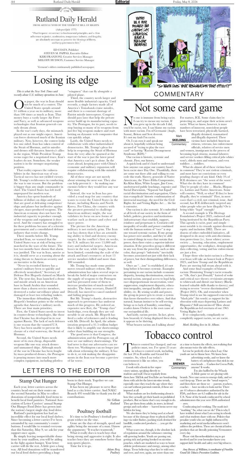Page A4 | e-Edition | rutlandherald.com