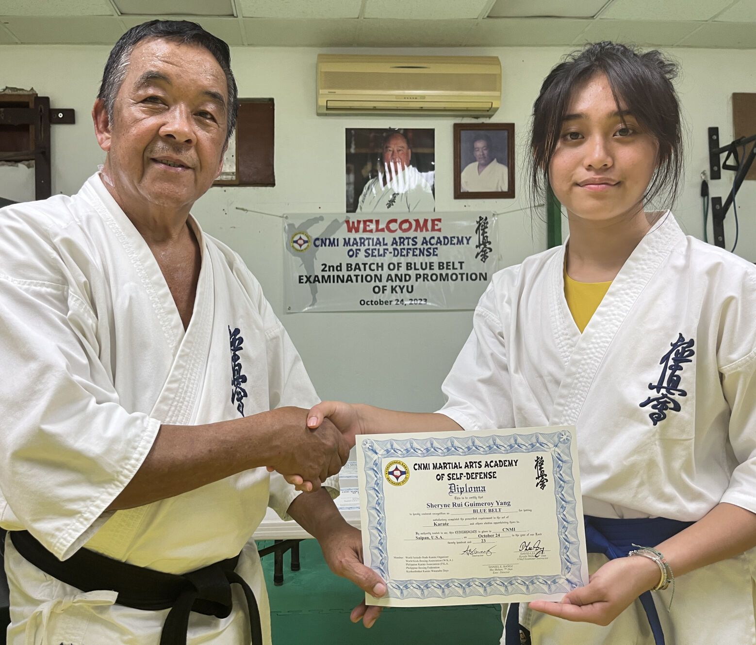 9 promoted to blue belt in Kyokushinkai Karate | Sports