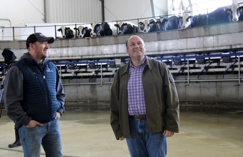 Langworthy tours Randolph dairy farm, largest in 23rd District News