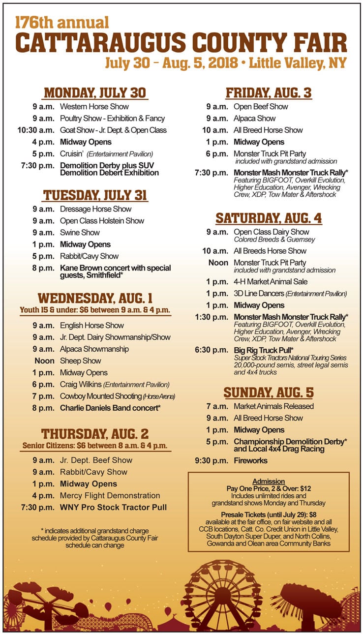 176th Cattaraugus County Fair begins Monday | News | salamancapress.com