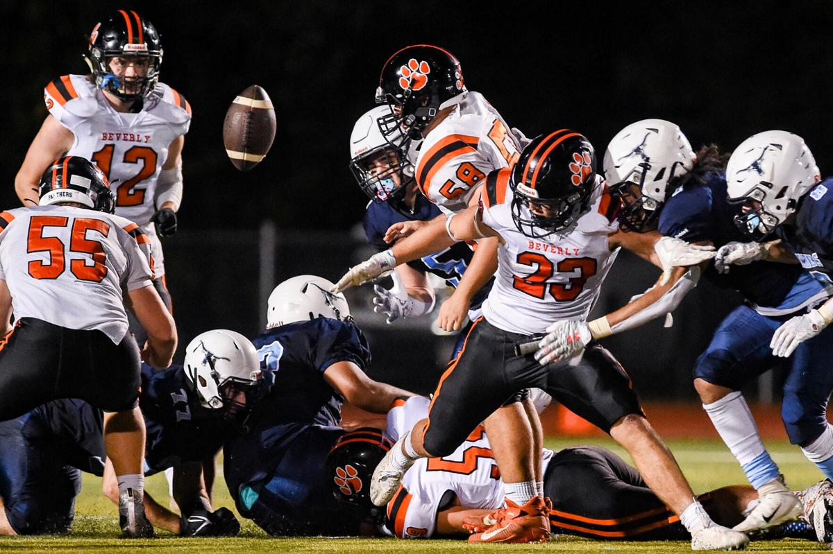 Beverly at Peabody varsity football game