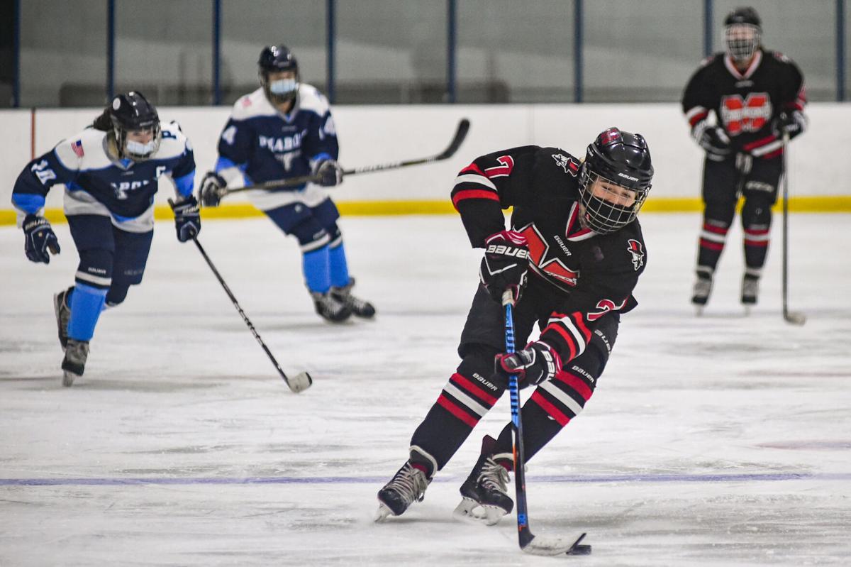 Marblehead at Peabody girls varsity hockey game