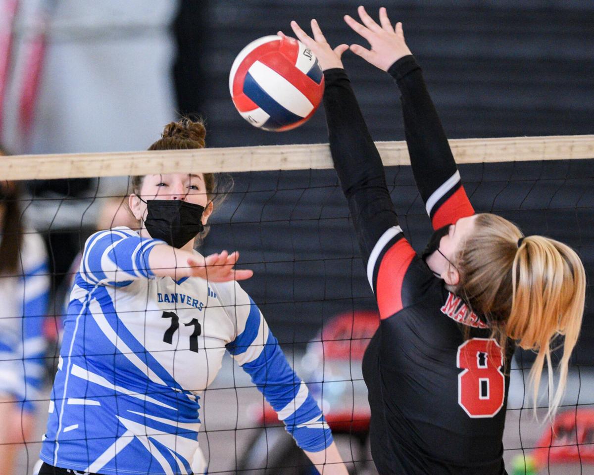 Danvers at Marblehead varsity volleyball match