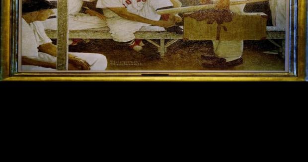 Norman Rockwell painting of Boston Red Sox players could fetch $30